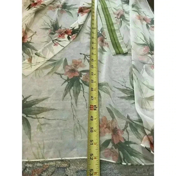 PATBO High Low Tunic Top Cover Up Beach Shirt Dress Floral Asymmetric $595 XS S - Picture 9 of 10